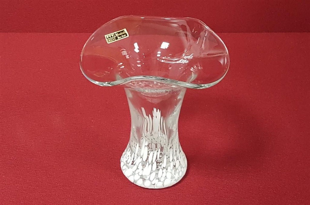 [45815186] Vase Dekorative Handarbeit 17 cm Eisch Weiß gebraucht - gut Bild 2