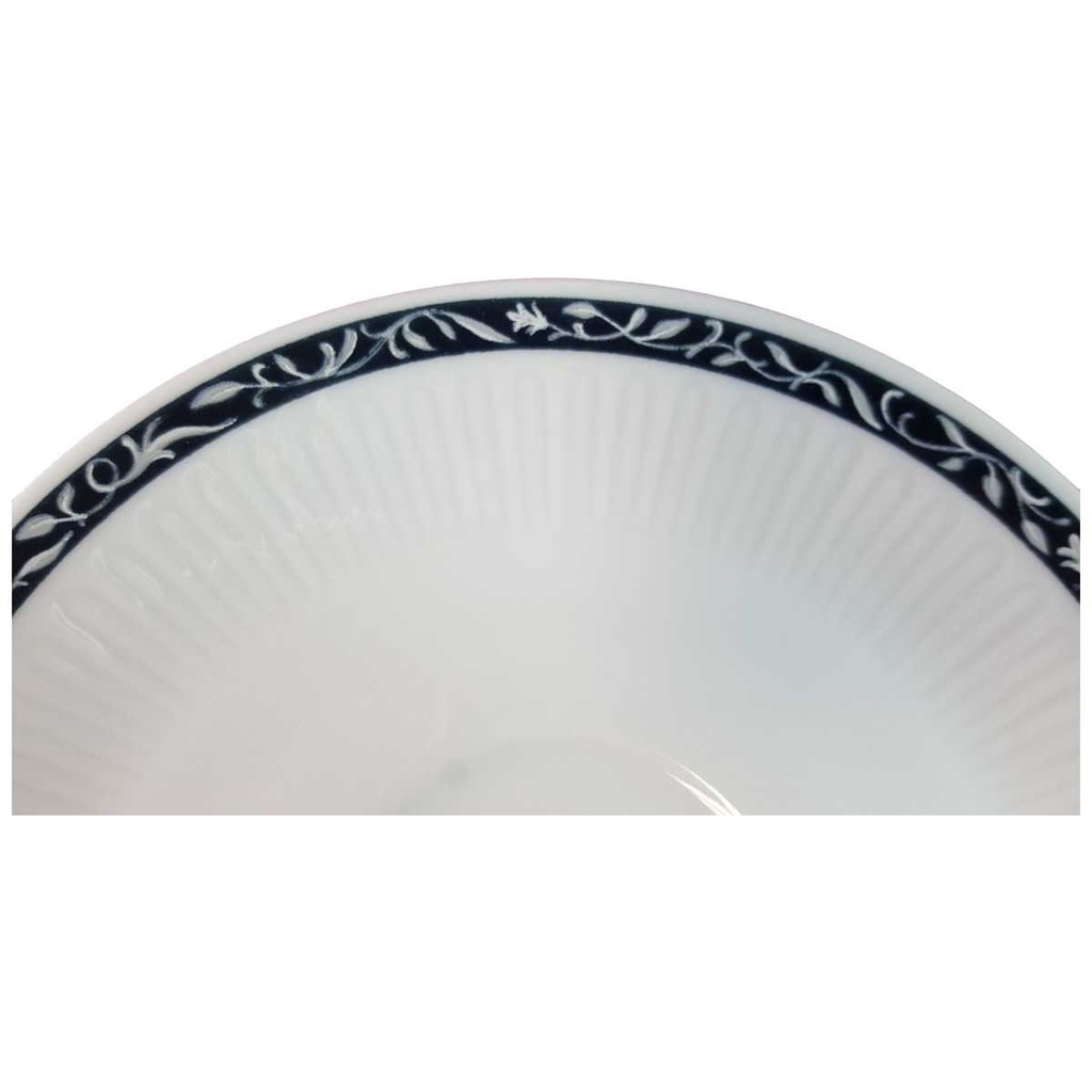 [45815187] Untertasse für Kaffee 15 cm Schaller Rheinpfalz blaues Band Rillenoptik Blau gebraucht - sehr gut Bild 2