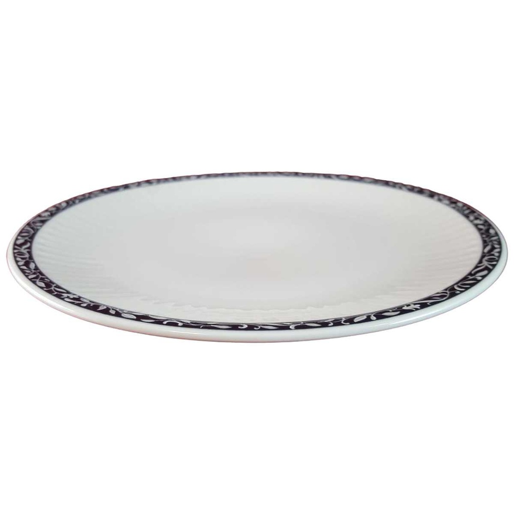 [45815190] Kuchenteller Dessertteller Frühstücksteller 20 cm Schaller Rheinpfalz blaues Band Rillenoptik Blau Bild 2