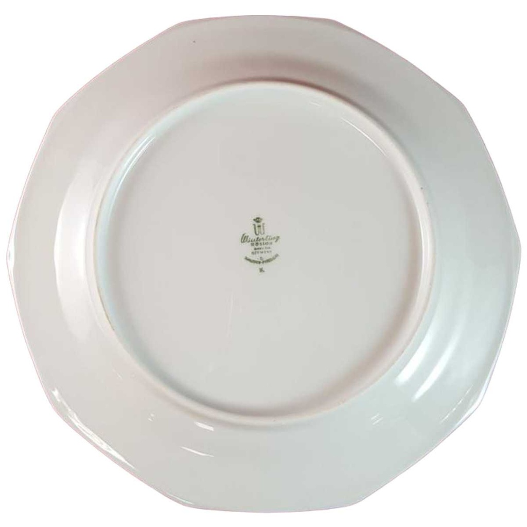 [45815194] Kuchenteller Dessertteller Frühstücksteller 19,8 cm Winterling Röslau Rautenrelief Blaudeckor eckig Blau Bild 2