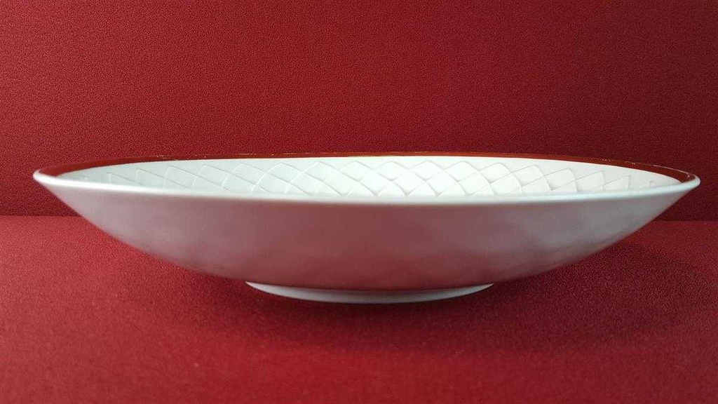 [45815234] Schale Obstschale Goldrand 25,6 cm Schumann Arzberg Tropfenreliefdekor Rote Rose mit gebraucht - gut Bild 4