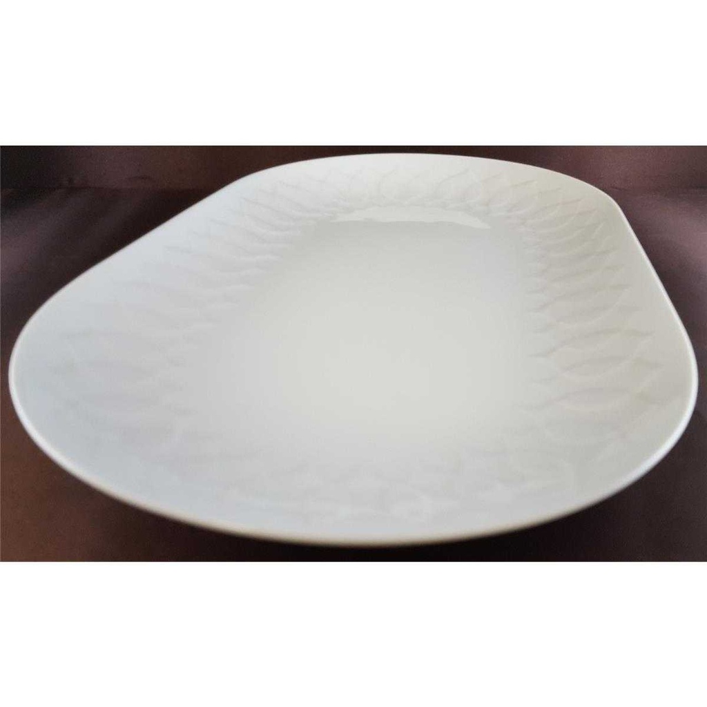 [4581524] Servierplatte Speiseplatte Fleischplatte 33,5x20,2 cm Rosenthal Lotus Weiß gebraucht - sehr gut Bild 2