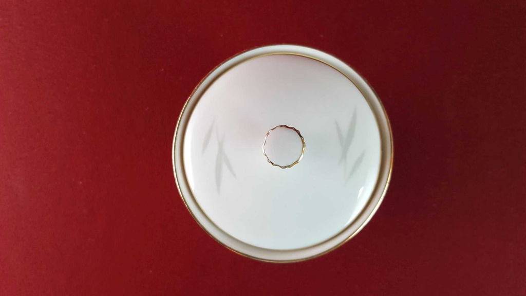 [45815241] Zuckerdose Goldrand Zeh Scherzer Rote Rose mit gebraucht - sehr gut Bild 5