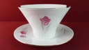 [45815242] Sauciere mit Teller Goldrand Zeh Scherzer Rote Rose gebraucht - sehr gut Bild 3