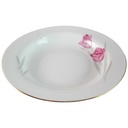 [45815243] Suppenteller Goldrand 23 cm Zeh Scherzer Rote Rose mit gebraucht - gut Bild 2