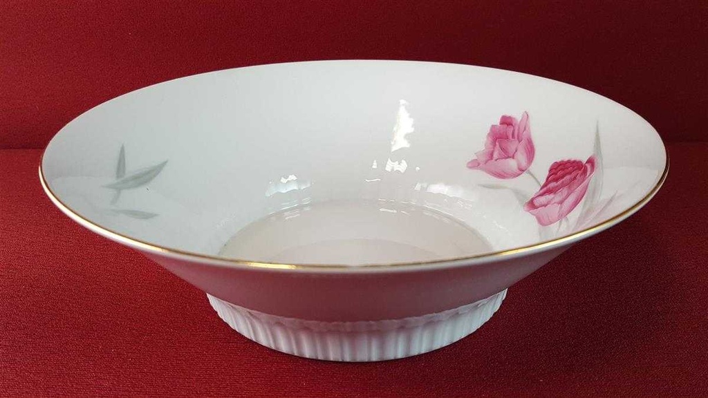 [45815245] Schüssel Salatschüssel Goldrand 22,5 cm Zeh Scherzer Rote Rose mit gebraucht - sehr gut Bild 3