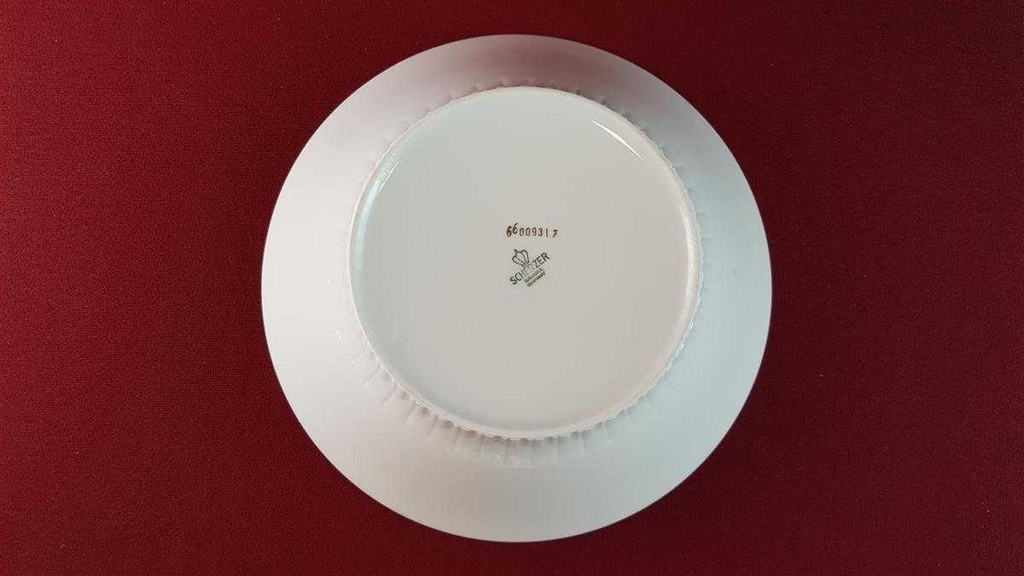[45815245] Schüssel Salatschüssel Goldrand 22,5 cm Zeh Scherzer Rote Rose mit gebraucht - sehr gut Bild 5