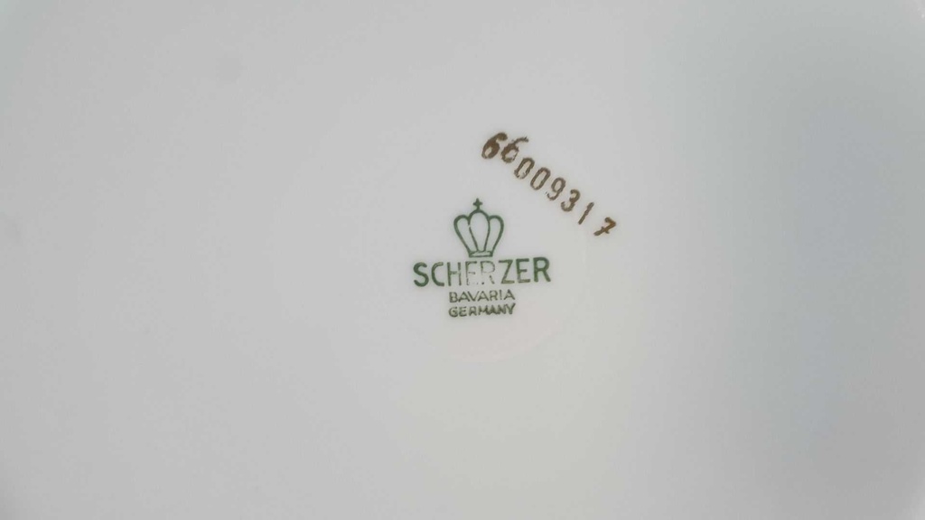 [45815245] Schüssel Salatschüssel Goldrand 22,5 cm Zeh Scherzer Rote Rose mit gebraucht - sehr gut Bild 6