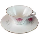 [45815246] Untertasse Kaffeetasse mit Tasse & Goldrand Zeh Scherzer Rote Rose gebraucht - gut Bild 2