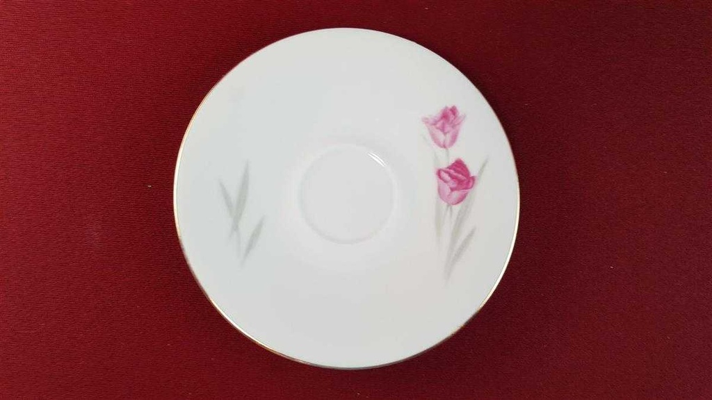 [45815246] Untertasse Kaffeetasse mit Tasse & Goldrand Zeh Scherzer Rote Rose gebraucht - gut Bild 4