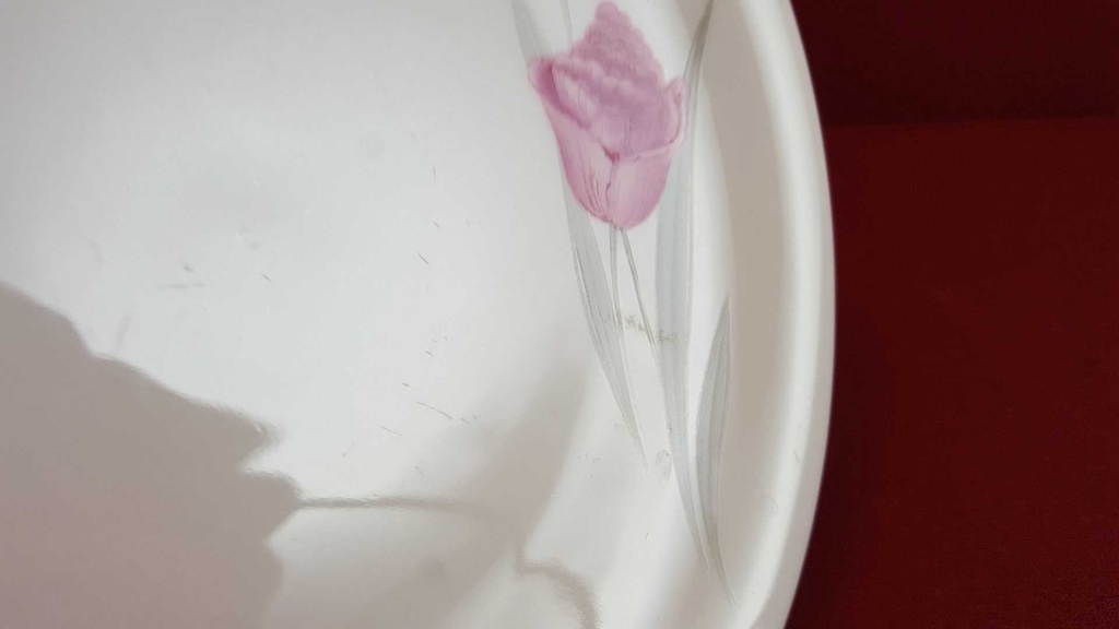 [45815247] Kuchenteller Dessertteller Frühstücksteller Goldrand 19,8 cm Zeh Scherzer Rote Rose mit gebraucht - gut Bild 2