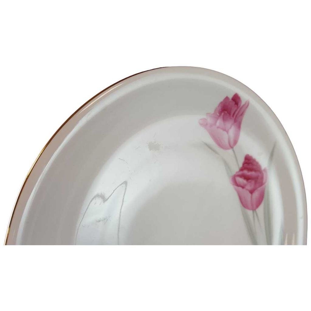 [45815248] Speiseteller Essteller Goldrand 24,7 cm Zeh Scherzer Rote Rose mit gebraucht - akzeptabel Bild 2