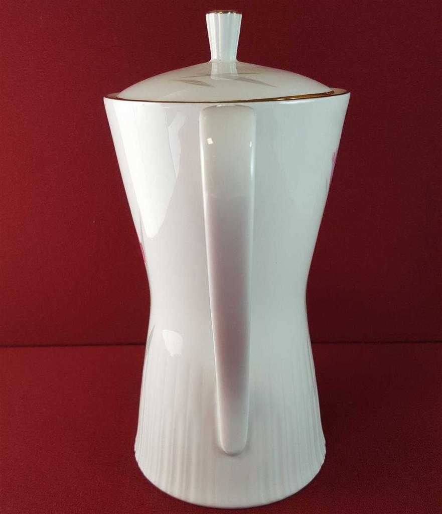 [45815249] Kaffeekanne Kanne Goldrand 1,2 L Zeh Scherzer Rote Rose mit gebraucht - sehr gut Bild 8