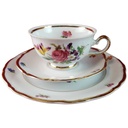 [45815254] Teegedeck Goldrand 3tlg Winterling Kirchenlamitz bunte Blumen gebraucht - sehr gut Bild 2