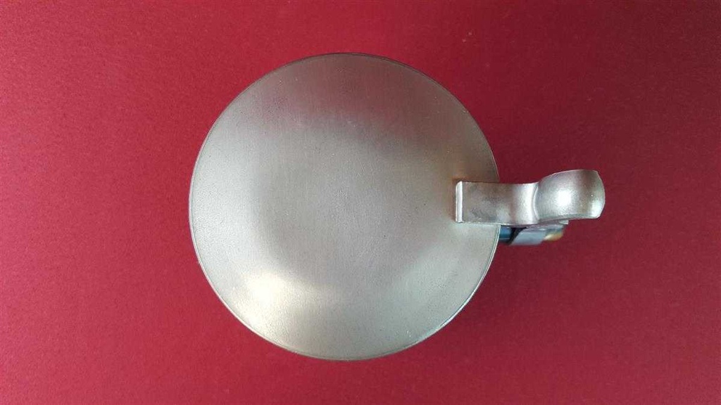 [2119104] Bierkrug mit Zinndeckel 0,5 L Rosenthal braun blau Blumen Dekor gebraucht - gut Bild 3