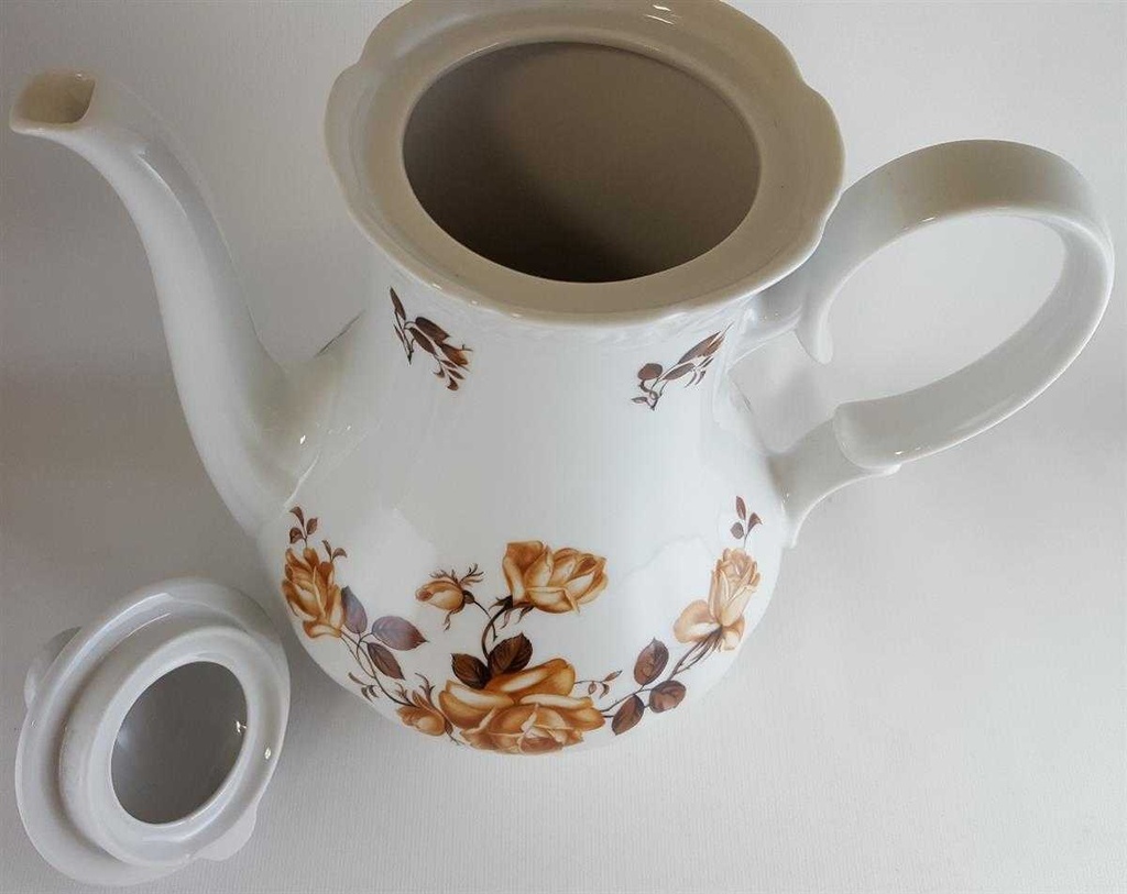 [4581527] Kaffeekanne Mitterteich Form 110 Braune Rose gebraucht - sehr gut Bild 4