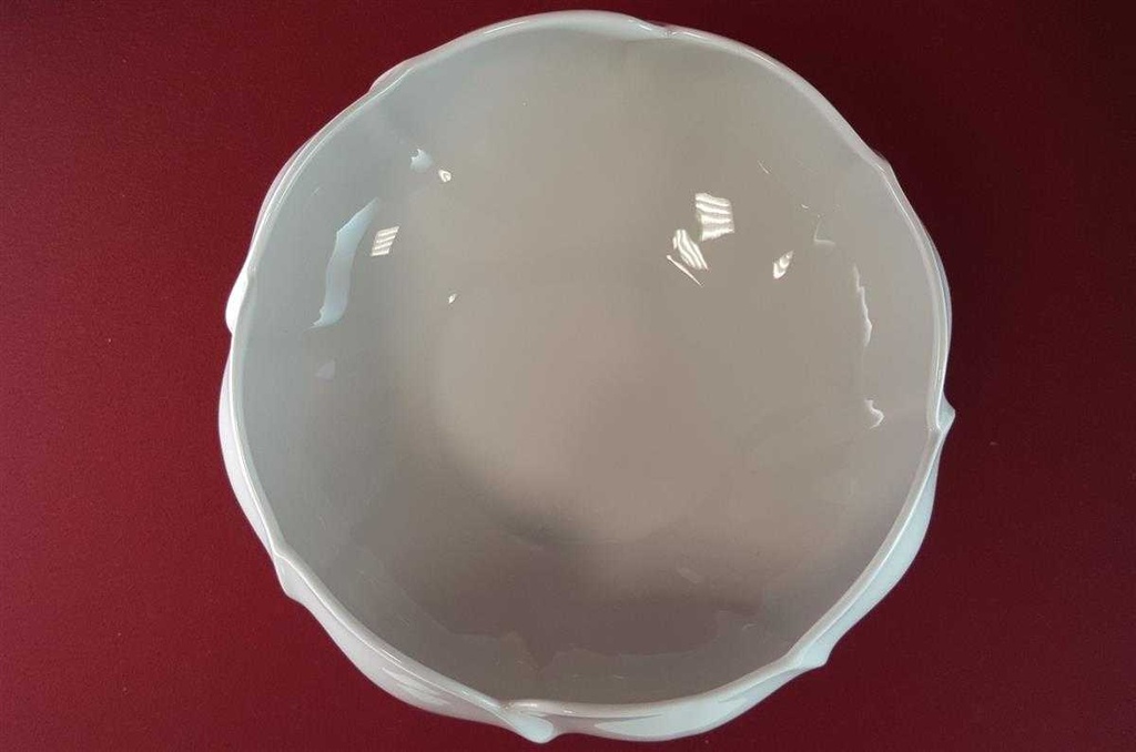 [45815307] Schale auf Fuß Konfektschale 25,5 cm Tirschenreuth Weiß gebraucht - sehr gut Bild 4
