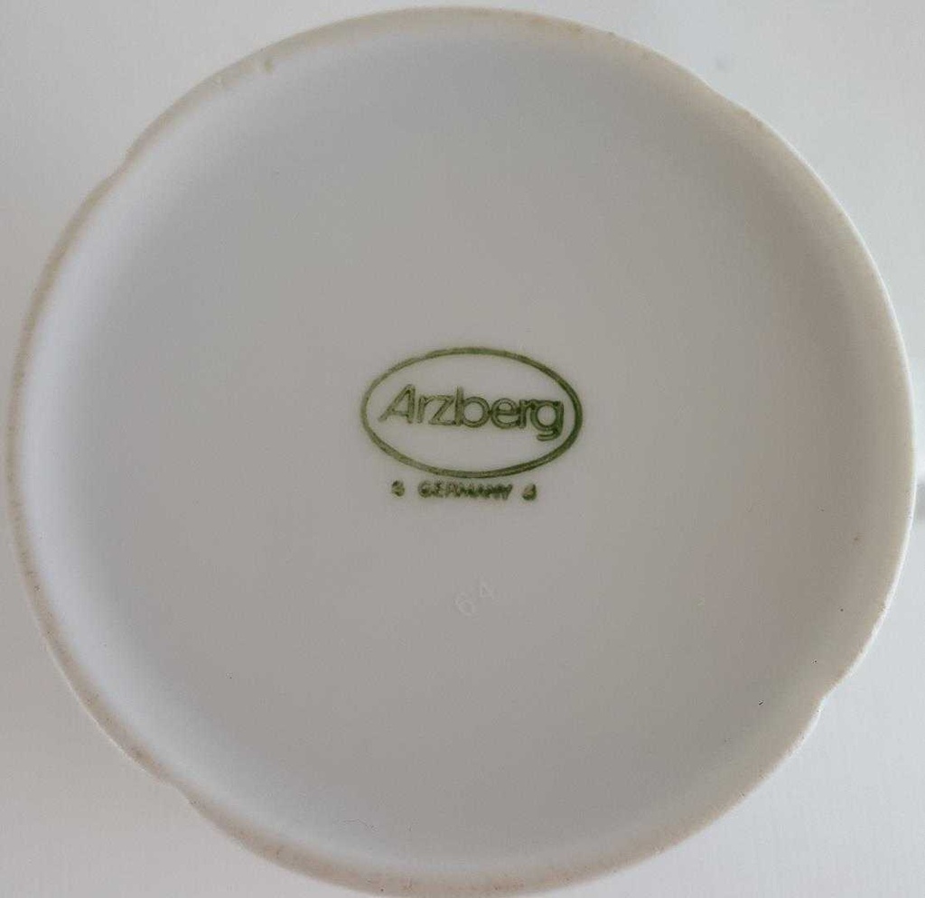 [4581531] Kaffeetasse Tasse Arzberg Corso lila Blüten gebraucht - sehr gut Bild 3