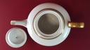 [45815327] Teekanne Goldrand 1,3 L Eschenbach Alte Formen 010171 Schwarze Ranke gebraucht - gut Bild 6