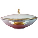 [45815334] Ragoutterrine Suppenterrine Suppenschüssel Servierschüssel Goldrand 1,2 L Eschenbach Alte Formen 010171 Schwarze Ranke gebraucht - gut Bild 2