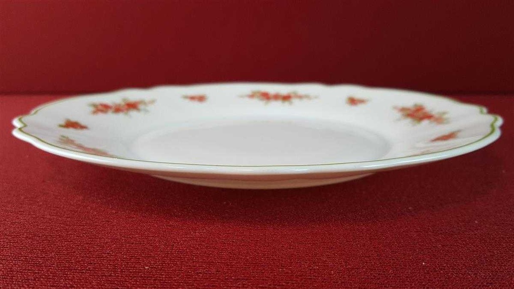 [45815340] Kuchenteller Dessertteller Frühstücksteller 19,5 cm Arcopal Rote Rosen mit Grünrand gebraucht - gut Bild 4