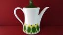[45815348] Kaffeekanne 1,2 L Seltmann Weiden gelb grün Dekor 07 42761 Retro gebraucht - sehr gut Bild 3