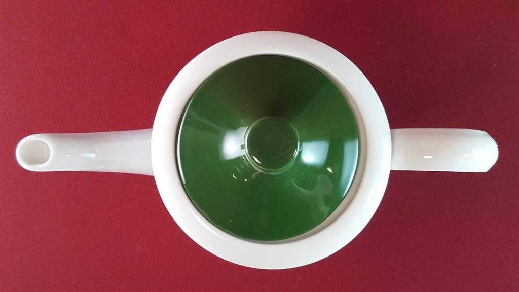 [45815348] Kaffeekanne 1,2 L Seltmann Weiden gelb grün Dekor 07 42761 Retro gebraucht - sehr gut Bild 5