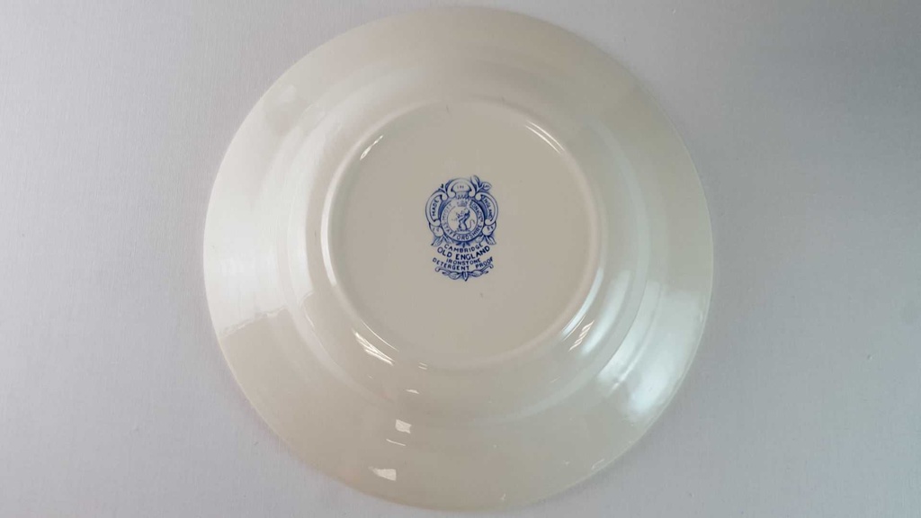 [45815367] Suppenteller 24,2 cm Myott Cambridge Old England Blau gebraucht - akzeptabel Bild 6