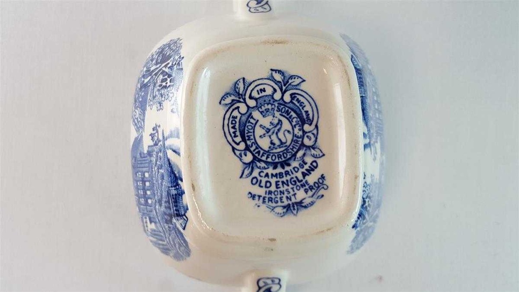 [45815368] Zuckerdose Myott Cambridge Old England Blau gebraucht - gut Bild 8