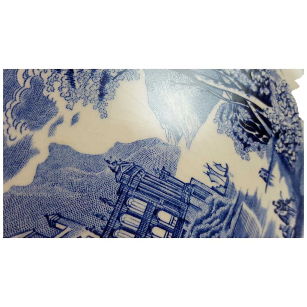 [45815370] Servierteller Myott Cambridge Old England Blau gebraucht - akzeptabel Bild 2