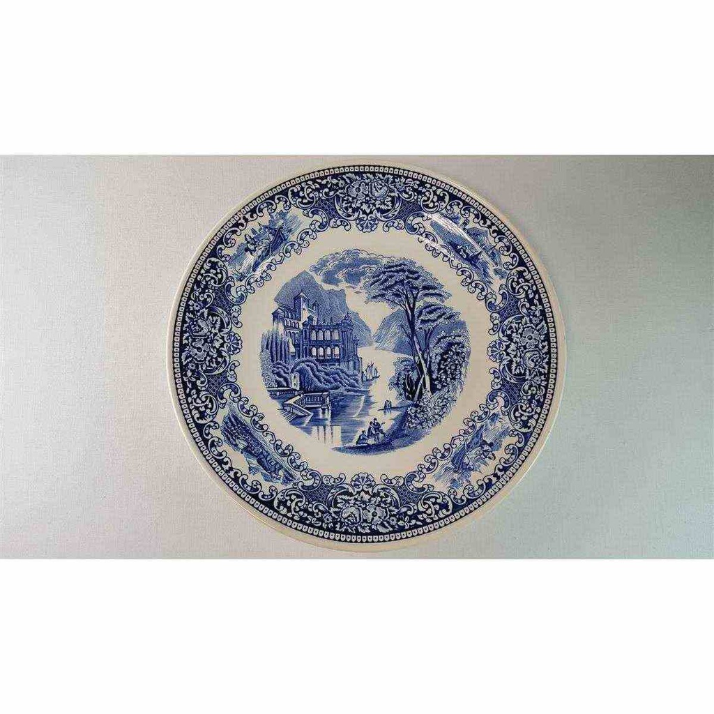 [45815370] Servierteller Myott Cambridge Old England Blau gebraucht - akzeptabel Bild 4