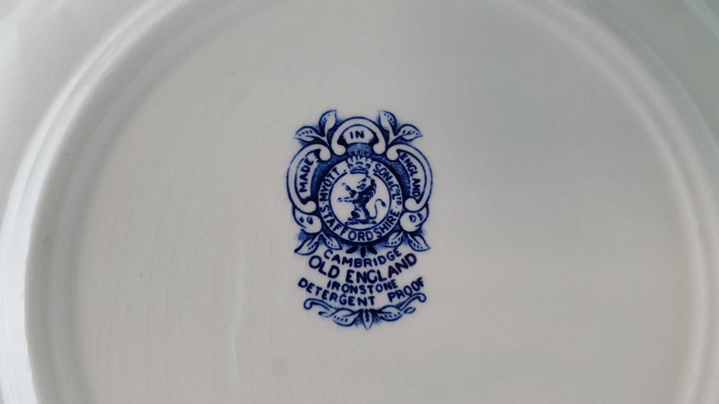 [45815370] Servierteller Myott Cambridge Old England Blau gebraucht - akzeptabel Bild 7
