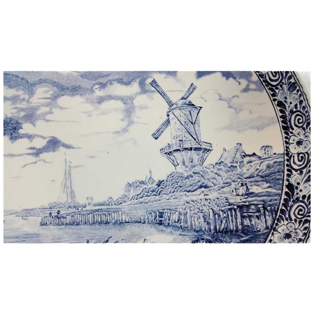 [45815380] Wandteller Royal Sphinx Maastricht Delfts Windmühle gebraucht - sehr gut Bild 2
