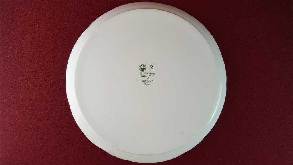 [45815390] Tortenplatte Kuchenplatte Raynaud & Co. Limoges Fleurie Wilh. Drache Grün gebraucht - sehr gut Bild 6