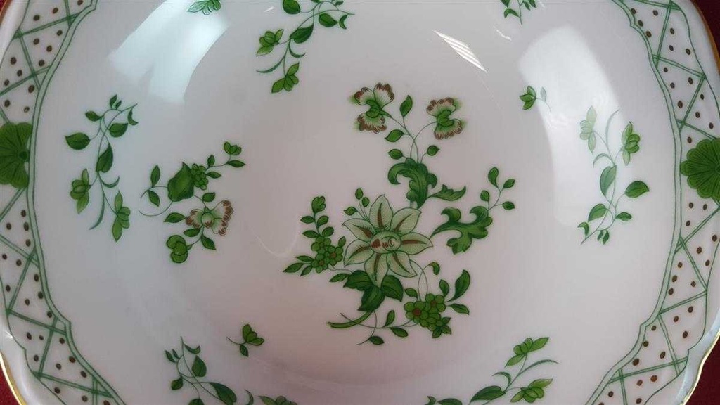 [45815391] Gebäckschale auf Fuß 15 cm Raynaud & Co. Limoges Fleurie Wilh. Drache gebraucht - sehr gut Bild 4