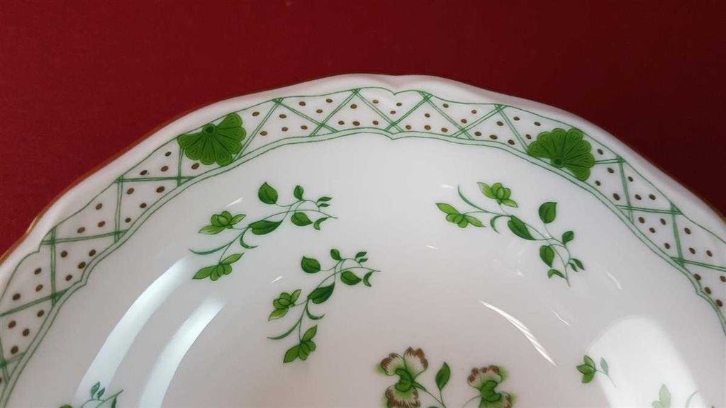 [45815391] Gebäckschale auf Fuß 15 cm Raynaud & Co. Limoges Fleurie Wilh. Drache gebraucht - sehr gut Bild 5