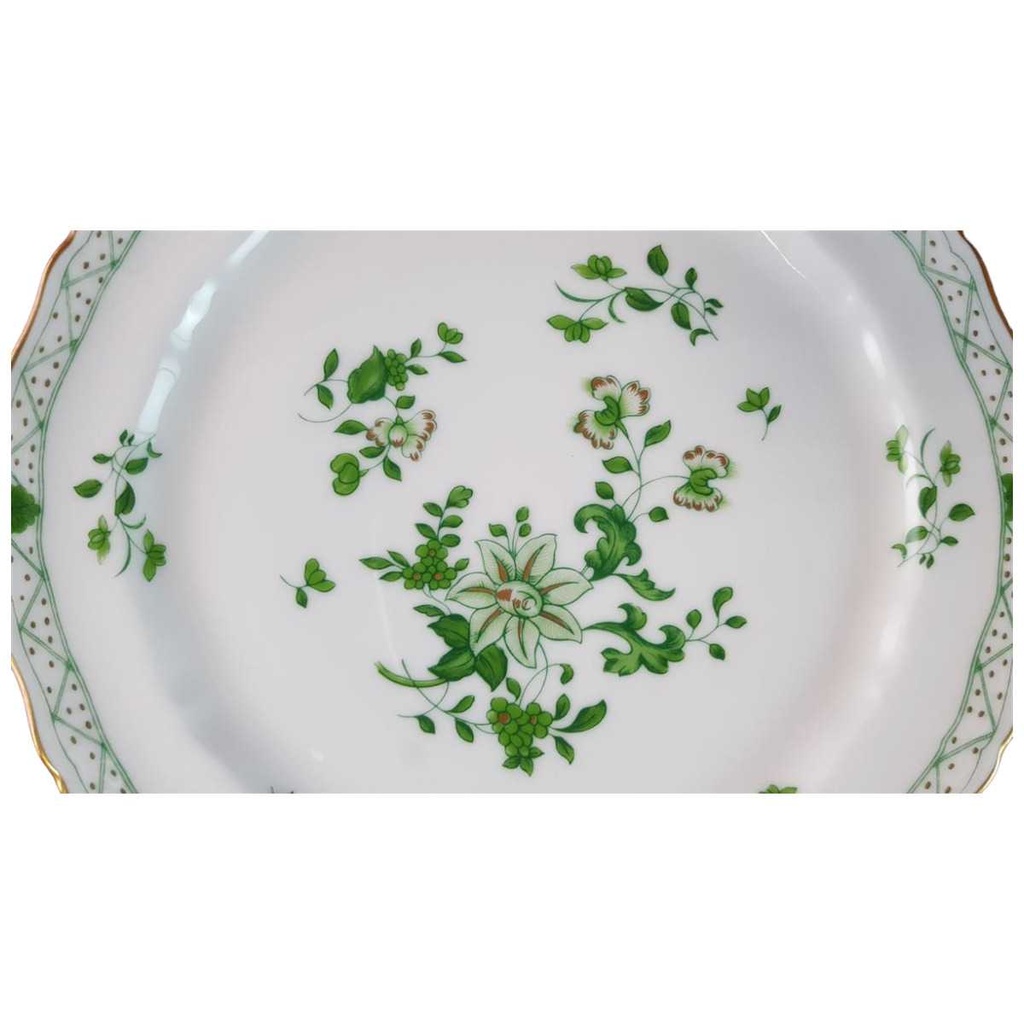 [45815395] Kuchenteller Dessertteller Frühstücksteller 19 cm Raynaud & Co. Limoges Fleurie Grün gebraucht - sehr gut Bild 2
