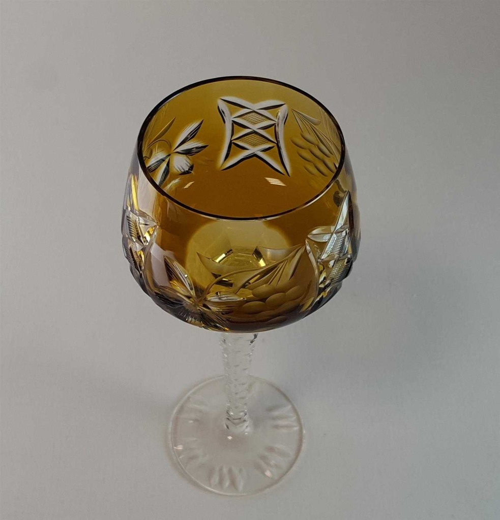 [45815404] Weinglas 20 cm Weintraubendekor gebraucht - sehr gut Bild 4