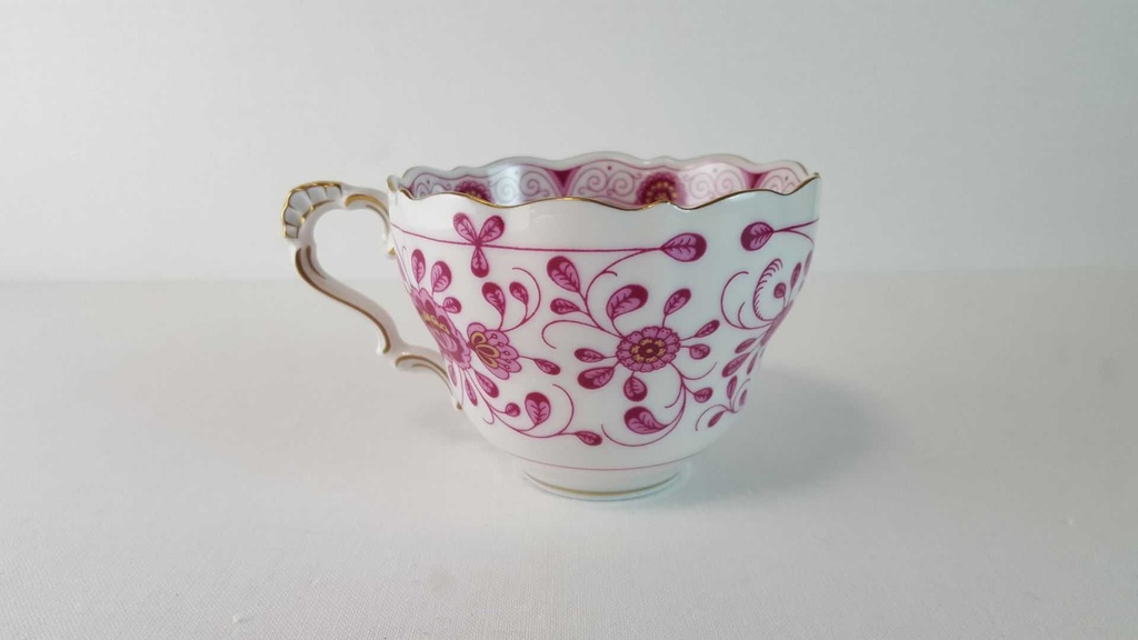 [45815414] Kaffeetasse Tasse Lindner Porzellan Marie Luise Alte Ranke Rot gebraucht - neuwertig Bild 3