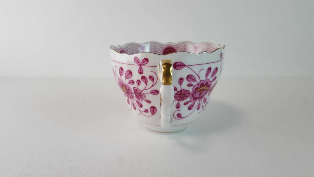 [45815414] Kaffeetasse Tasse Lindner Porzellan Marie Luise Alte Ranke Rot gebraucht - neuwertig Bild 4