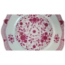[45815417] Kuchenteller Dessertteller Frühstücksteller 19,7 cm Lindner Porzellan Marie Luise Alte Ranke Rot gebraucht - neuwertig Bild 2