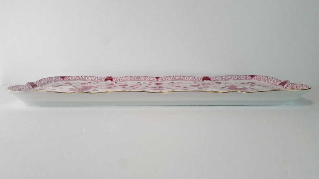 [45815418] Königskuchenplatte Lindner Porzellan Marie Luise Alte Ranke Rot gebraucht - neuwertig Bild 4