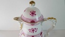 [45815423] Kaffeekanne 1,4 L Lindner Porzellan Marie Luise Alte Ranke Rot gebraucht - neuwertig Bild 2