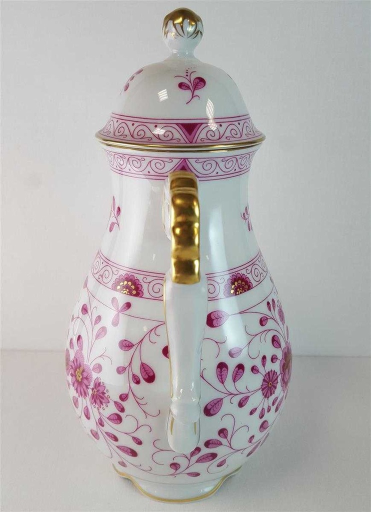 [45815423] Kaffeekanne 1,4 L Lindner Porzellan Marie Luise Alte Ranke Rot gebraucht - neuwertig Bild 6