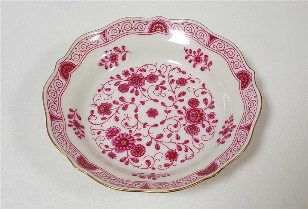 [45815424] Dessertschale 13,8 cm Lindner Porzellan Marie Luise Alte Ranke Rot gebraucht - sehr gut Bild 3