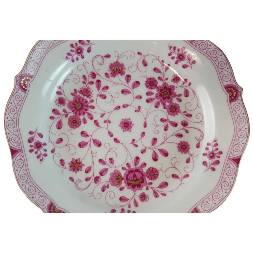 [45815425] Schale Snackschale 20 cm Lindner Porzellan Marie Luise Alte Ranke Rot gebraucht - neuwertig Bild 2