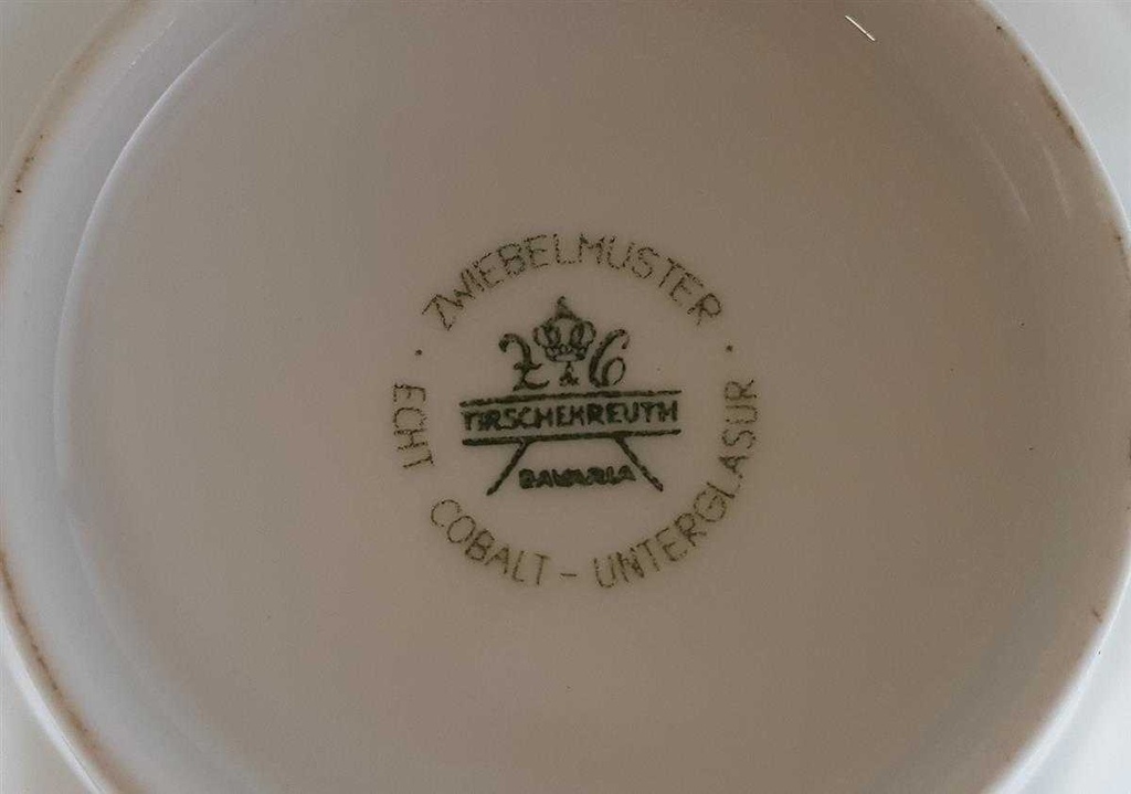 [4581543] Kaffeekanne Kanne Unterglasur 1,25 L Tirschenreuth Zwiebelmuster Echt Cobalt gebraucht - sehr gut Bild 2
