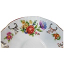 [45815437] Untertasse für Tee Goldrand 14,8 cm Paul Leitner bunte Blumen mit gebraucht - sehr gut Bild 2