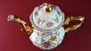 [45815440] Kaffeekanne Goldrand 1,4 L Paul Leitner bunte Blumen mit gebraucht - sehr gut Bild 5