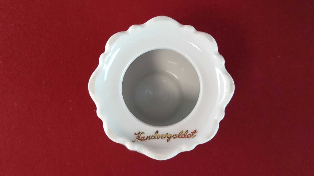 [45815443] Kerzenhalter Goldrand Paul Leitner bunte Blumen mit gebraucht - sehr gut Bild 4